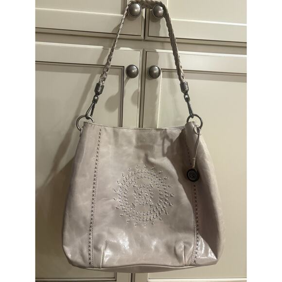 The Sak Women's Ivory / Grey Kendra Hobo Shoulder Bag - Picture 1 of 5